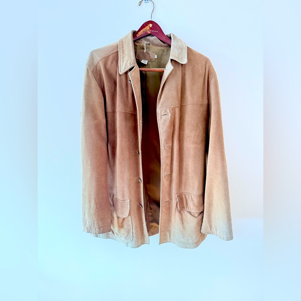 Vintage J.Crew Suede Leather Jacket – Size M – Workwear Look